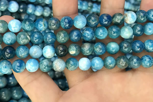 CAP600 15.5 inches 8mm round natural apatite beads wholesale