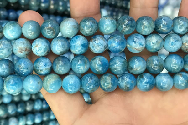 CAP601 15.5 inches 10mm round natural apatite beads wholesale