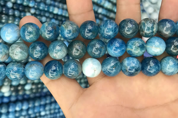 CAP602 15.5 inches 12mm round natural apatite beads wholesale