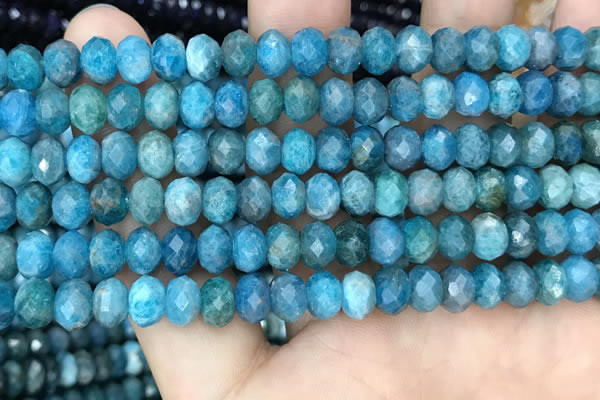 CAP618 15.5 inches 5*7mm - 5*8mmm faceted rondelle apatite beads