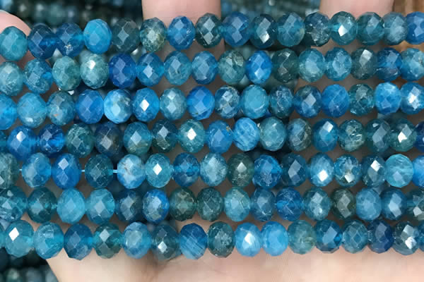 CAP619 15.5 inches 5*7mm - 5*8mm faceted rondelle apatite beads