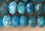 CAP656 15.5 inches 5*8mm faceted rondelle apatite gemstone beads