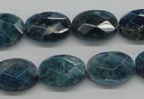 CAP68 15.5 inches 13*18mm faceted oval dyed apatite gemstone beads