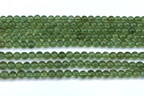 CAP735 15 inches 5mm round green apatite beads