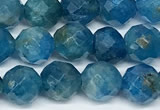 CAP741 15 inches 6mm faceted round apatite beads