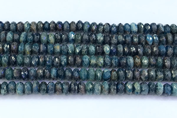 CAP746 15 inches 5*8mm faceted rondelle apatite beads