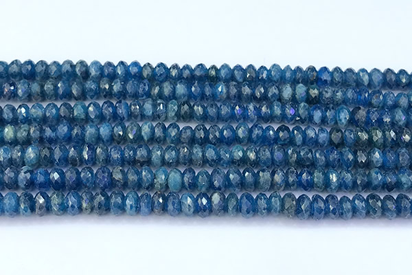 CAP747 15 inches 4*6mm faceted rondelle apatite beads