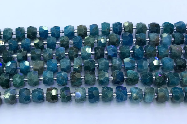 CAP749 15 inches 5*8mm-7*9mm faceted nuggets apatite beads