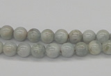 CAQ101 15.5 inches 6mm round AB grade natural aquamarine beads