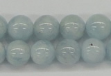 CAQ111 15.5 inches 12mm round A grade natural aquamarine beads