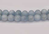 CAQ114 15.5 inches 4mm round AA grade natural aquamarine beads