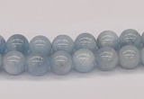 CAQ115 15.5 inches 6mm round AA grade natural aquamarine beads