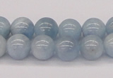 CAQ117 15.5 inches 10mm round AA grade natural aquamarine beads