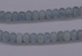 CAQ136 15.5 inches 3*4mm rondelle natural aquamarine beads