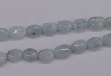 CAQ141 15.5 inches 6*8mm oval natural aquamarine beads wholesale