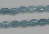 CAQ143 15.5 inches 8*10mm oval natural aquamarine beads wholesale