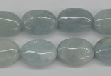 CAQ144 15.5 inches 13*18mm oval natural aquamarine beads wholesale