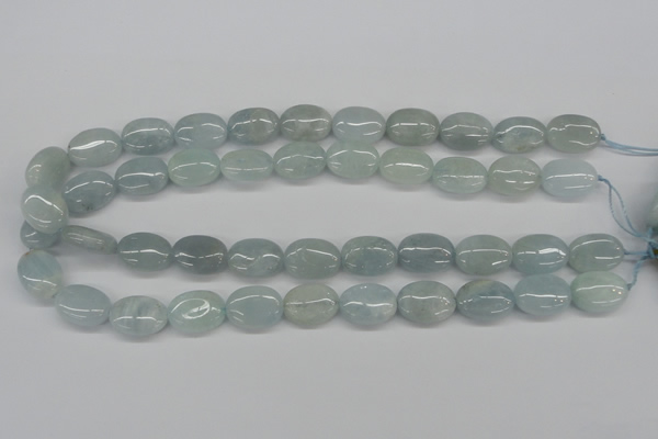 CAQ144 15.5 inches 13*18mm oval natural aquamarine beads wholesale