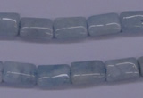 CAQ152 15.5 inches 8*12mm rectangle natural aquamarine beads