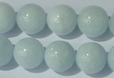 CAQ206 15.5 inches 16mm round natural aquamarine beads wholesale