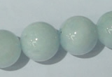 CAQ207 15.5 inches 18mm round natural aquamarine beads wholesale