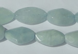 CAQ213 15.5 inches 14*22mm twisted natural aquamarine beads