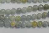 CAQ251 15.5 inches 6mm round aquamarine beads wholesale