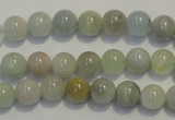 CAQ252 15.5 inches 8mm round aquamarine beads wholesale