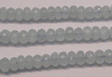 CAQ305 15.5 inches 4*7mm faceted rondelle natural aquamarine beads