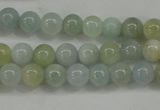 CAQ452 15.5 inches 6mm round aquamarine beads wholesale