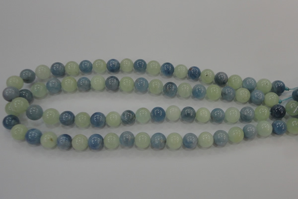 CAQ472 15.5 inches 10mm round natural aquamarine beads