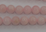 CAQ483 15.5 inches 10mm round natural pink aquamarine beads