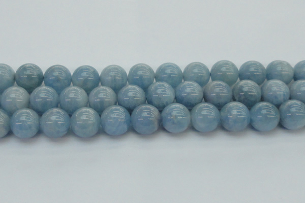 CAQ523 15.5 inches 14mm round AA grade natural aquamarine beads