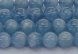 CAQ537 15.5 inches 8mm round AAA grade natural aquamarine beads