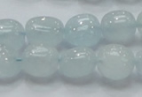 CAQ54 15.5 inches 10*15mm nugget natural aquamarine gemstone beads