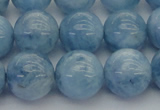 CAQ540 15.5 inches 14mm round AAA grade natural aquamarine beads