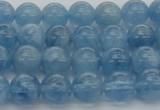 CAQ544 15.5 inches 6mm round AAAA grade natural aquamarine beads