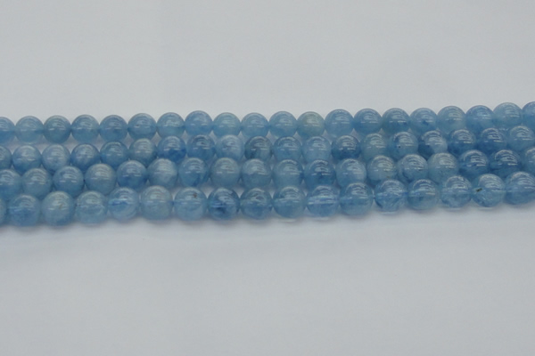 CAQ545 15.5 inches 8mm round AAAA grade natural aquamarine beads