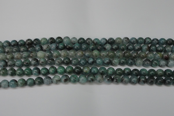 CAQ600 15.5 inches 4mm round aquamarine gemstone beads