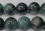 CAQ605 15.5 inches 14mm round aquamarine gemstone beads