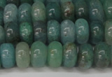 CAQ610 15.5 inches 4*6mm rondelle aquamarine gemstone beads