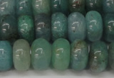 CAQ612 15.5 inches 6*10mm rondelle aquamarine gemstone beads