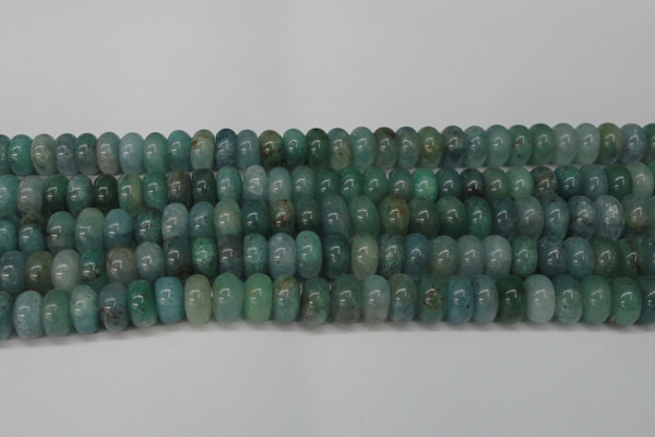 CAQ612 15.5 inches 6*10mm rondelle aquamarine gemstone beads