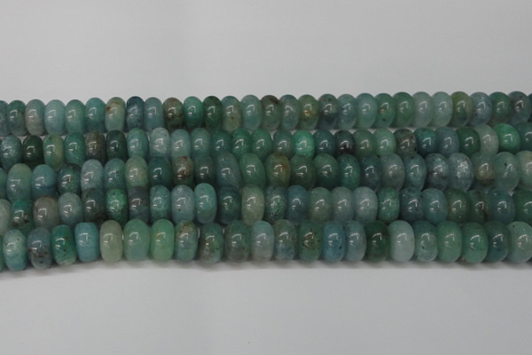 CAQ613 15.5 inches 7*12mm rondelle aquamarine gemstone beads