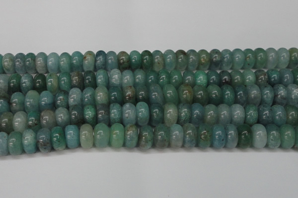 CAQ614 15.5 inches 8*14mm rondelle aquamarine gemstone beads