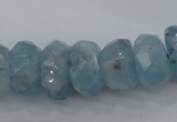 CAQ62 6*10mm – 12*18mm faceted nuggets natural aquamarine beads