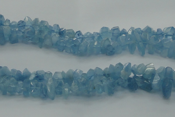 CAQ63 15.5 inches 8*10mm natural aquamarine chips beads