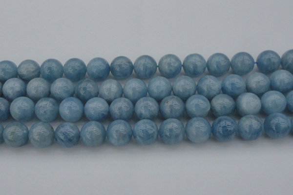 CAQ705 15.5 inches 14mm round natural aquamarine beads wholesale