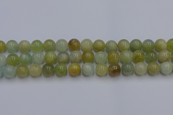 CAQ755 15.5 inches 14mm round aquamarine beads wholesale