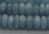 CAQ76 15.5 inches 5*9mm faceted rondelle A grade aquamarine beads